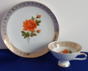 PORCELANA WINTERLING MARKTLEUTHEN FILIŻANKA TALERZ DESEROWY