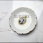 Medalion zawieszka do bukietu ślubnego ze zdjęciem tekstem marynarki ślub