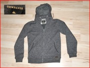 bluza z kapturem QUICKSILVER Premium S M ciepła gruba dzianiana stójka loGO