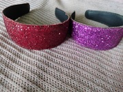 2 brokatowe opaski do włosów 