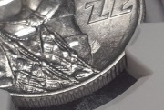 5 złotych 1974, Rybak na TRAWCE, trawka pod stopami, b. rzadki NGC MS63