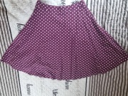 retro klasyk - spódnica w grochy 100% bawełna 42