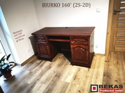 Klasyczne Biurko 160` (2s-2D) Dąb Orzech Producent BEKAS Meble  