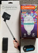 Zestaw Manta selfie budzik lampa dyskot pendrive