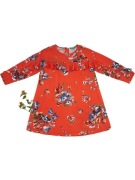 luźna sukienka czerwona w kwiaty Benetton L 140 jak nowa