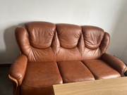 Komplet skórzany sofa+ 2 fotele 