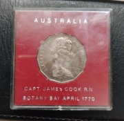 Moneta 50 Centów Australia 1970 James Cook 200 rocznica Botany Bay