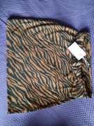 Spodnica w brazowa zebra XL