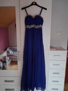 Suknia niebieska dluga