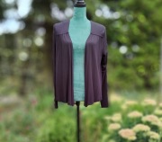 Narzutka H&M czarna S 36 wiskoza waterfall kardigan