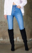 Jeansy skinny rozmiar L42 niebieskie