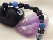 Bransoletka z Lapis Lazuli, Hematytem Magn, Agatem i Niebieskim Awenturynem