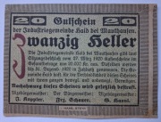Notgeld - Gutschein, Austria, Haid, 20 Heller, 1920