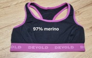 Devold bra biustonosz top 97% merino r xs