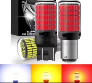 Żarówka LED P21/5W 1157 BAY15D czerwone, stop, mocne