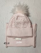 Czapka + komin cekiny