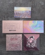 Zestaw 5 palet cieni do powiek w odcieniach matów, shimmerów i gliterów