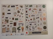 Naklejki planer scrapbooking DecoTime 2 szt. arkusze A4 - podróż walizki