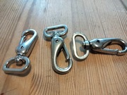 Karabińczyk metalowy długość 64 mm srebrny 