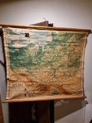 SZKOLNE STARE MAPY PRL POLSKA FIZYCZNA i Ekonomiczna