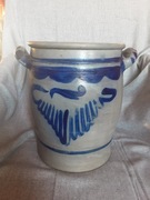 Betschdorf/ garnek kamionka, malowana kobaltem