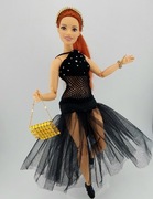 Sukienka ubranko dla Barbie CURVY zestaw 6 elemen