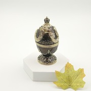 Jajko jajo faberge pojemniki szkatułka brąz styl złote węże