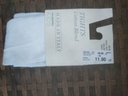 Rajstopki dla dziewczynki białe, r. 12-18 m