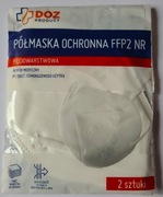 maseczka FFP2 ochronna antywirusowa pakowana po 2 sztuki  Półmaska 100 szt.