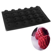 MALINA JEŻYNA 24gn forma silikon 28.5*16.8*2.5 do Pieczenia Musów Czekolady