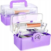 ORGANIZER POJEMNIK SKRZYNKA NA LEKI KASETKA APTECZKA ZAMEK ROZKŁADANA XXL