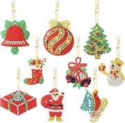 Breloki Malowanie Świątecznych haft diamentowy