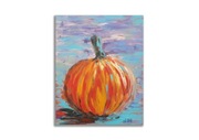 Obraz ręcznie malowany 24x30 cm Dynia
