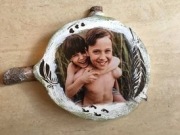 Obrazek-Drewno, Ramka na zdęcie ,Pamiątka, Prezent