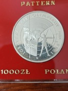 Moneta XXIV Olimpiada letnia 1000 zł próba ,10 000 szt