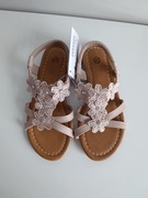 Nowe dziewczęce sandałki beżowe r. 29