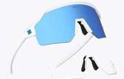 Okulary SunGod Vulcans matte white/silver blue