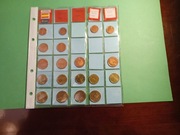 Hiszpania 22 monet od 1centa do 20 centów 1999-2003 mennicze