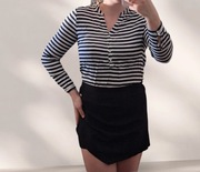 Bluzka w paski granatowo-biała Women by Tchibo, rozm. 38