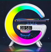 5w1 ładowarka indukcyjna głośnik Bluethooth zegar budzik lampka RGB G6