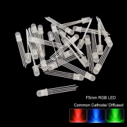 Dioda LED RGB 5mm WK okrągła matowa dyfuzyjna wspólna katoda