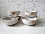 Piękne Porcelanowe Miseczki z Motywem Kwiatowym 6 Sztuk