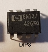 6N137 High Speed Optocoupler, 10 MBd