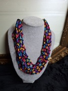 Koralikowa kolia naszyjnik w stylu boho 