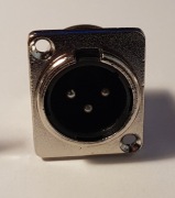 Wtyk XLR 3P na panel męskie  