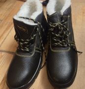 Buty zimowe męskie - Reis skóra ekologiczna