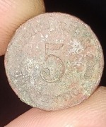 Moneta Cesarstwo Niemieckie 5 pfennig deutsches reich 1915 e