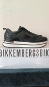 Bikkembergs damskie czarne sneakersy skóra naturalna