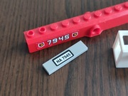 Elementy Lego City do 7945 Straż pożarna 57779pb001, 2431pb0138, 51858