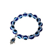 Bransoletka szczęścia damska oko proroka ręka Fatimy talizman biżuteria